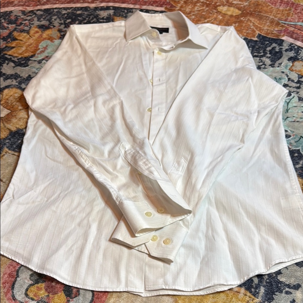 Banana Republic White Dress Shirt Classic Long Sleeve